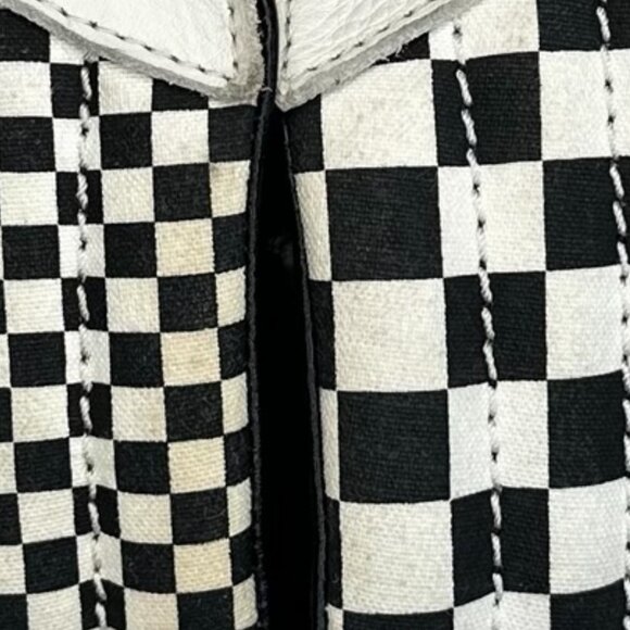 Vans Sk8-Hi Checkerboard Leather High Top Unisex Sneakers Men’s 7 / Women’s 8.5 - Picture 10 of 12